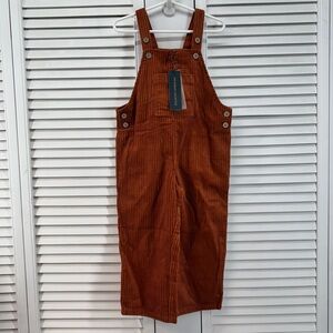 SUNDAY COLLECTIVE Corduroy Overalls Autumnal Kids Size 4Y brand new with tags